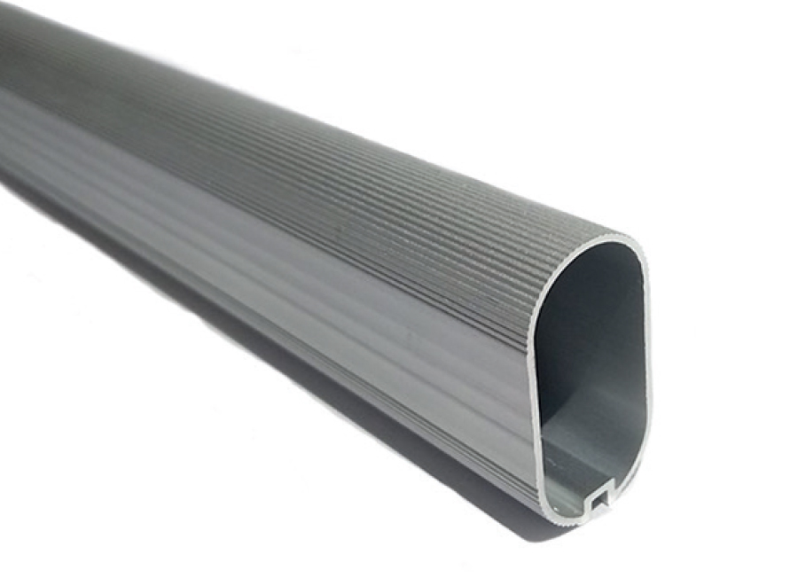 PERFIL OVAL ALUMINIO ANODIZADO x3mts