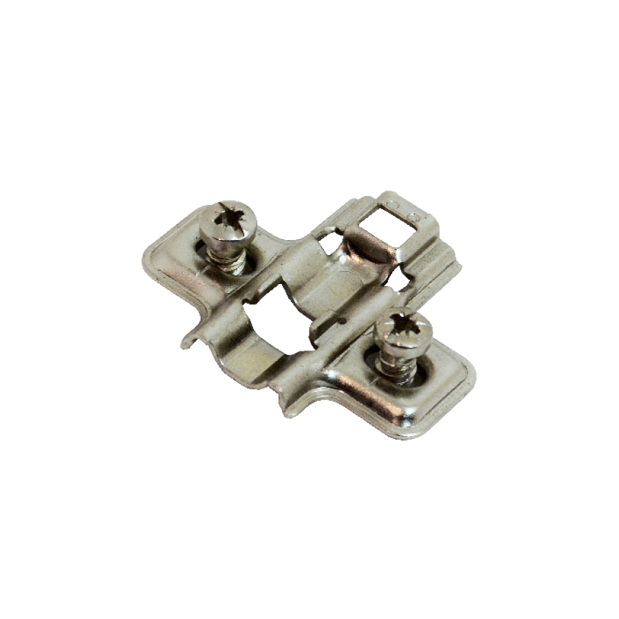 PLACA DE MONTAJE BASE CON TORNILLO EURO 2mm x100u