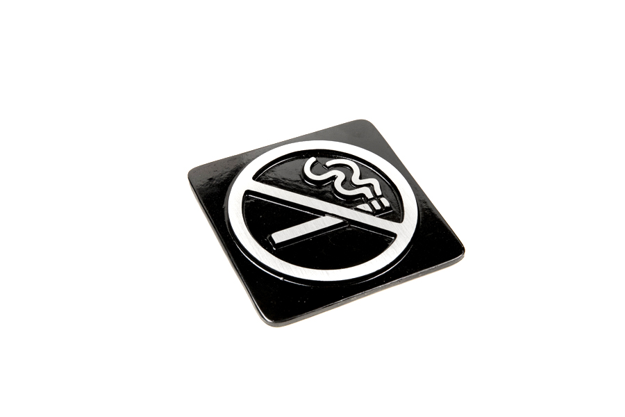 PLACA PROHIBIDO FUMAR CHICA x1u.