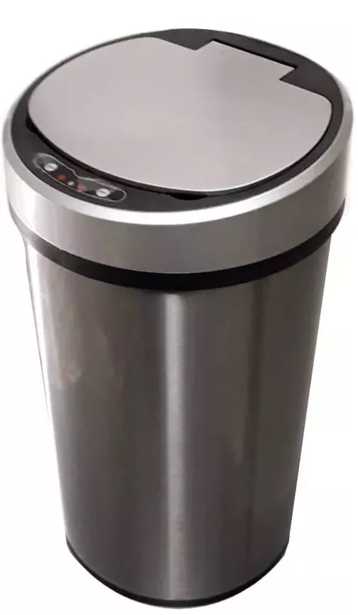 PORTA RESIDUOS AUTOMATICO 12 LTS ACERO INOXIDABLE