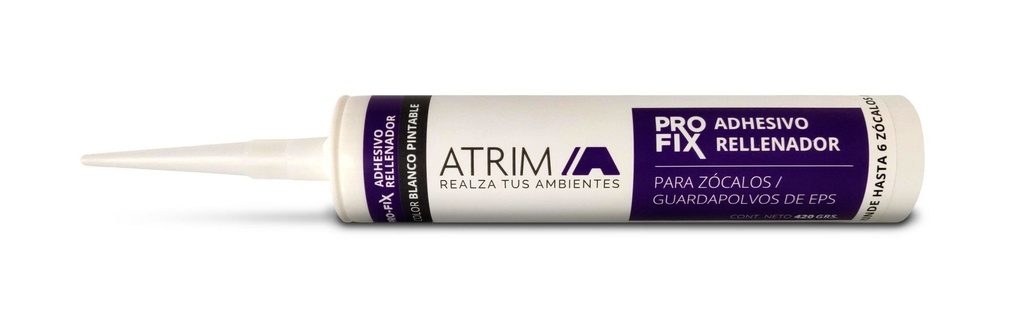 PROFIX ADHESIVO RELLENADOR CARTUCHO 420gr BLANCO x1u.