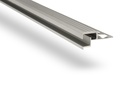 PROTECTOR DE ESCALON GRADA LED 2.50m ALUMINIO CROMO MATE