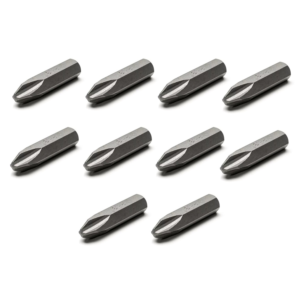 PUNTA PARA ATORNILLADOR PHILLIPS Nº3 1/4x25mm PACK X 10u.
