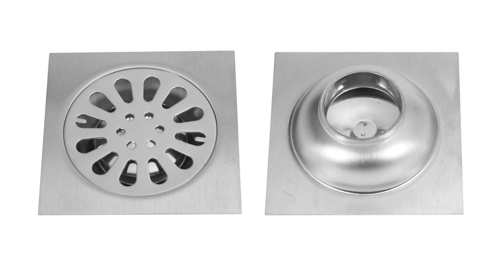 REJILLA DESAGUE 10x10 ACERO INOXIDABLE x1u.