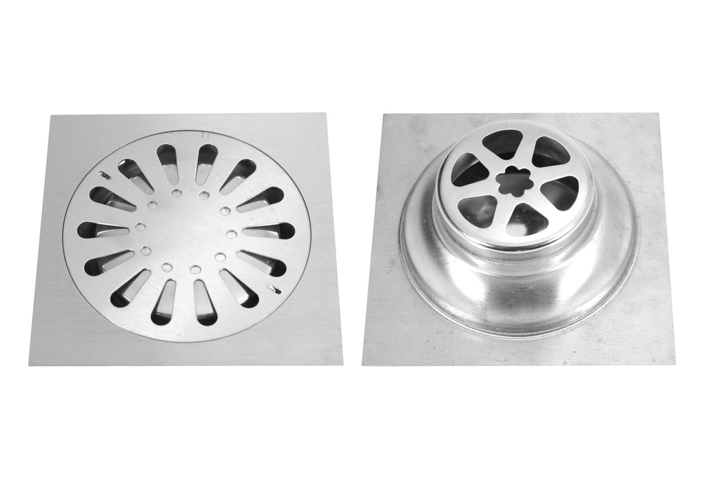 REJILLA DESAGUE 15x15 ACERO INOXIDABLE x1u.