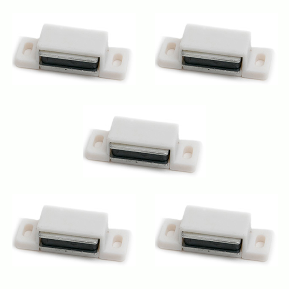 RETEN CON IMAN SIMPLE BLANCO PACK X 5u.