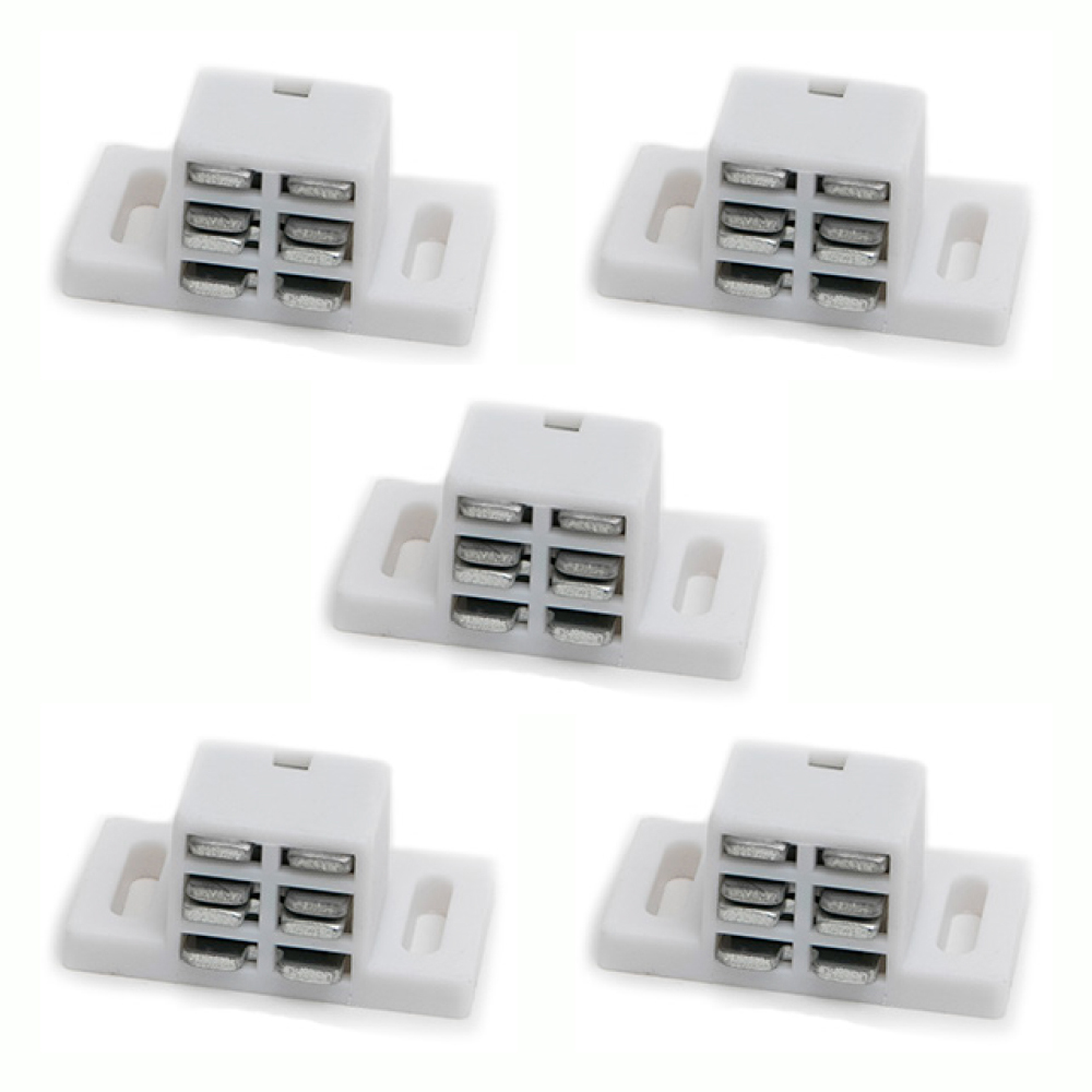 RETEN IMAN SIMPLE REFORZADO BLANCO PACK X 5 u.