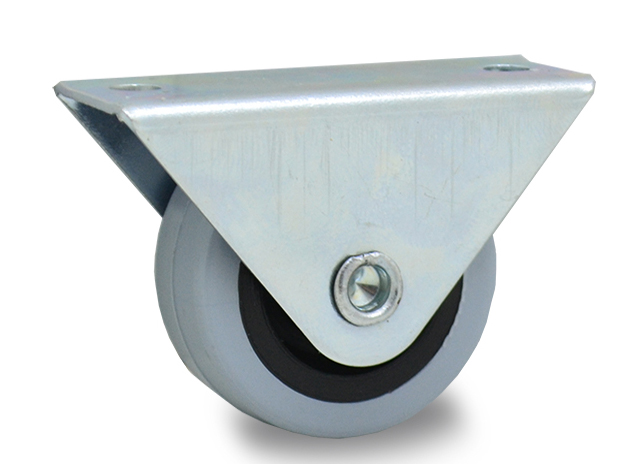 RUEDA CAMERA FIJA GOMA GRIS