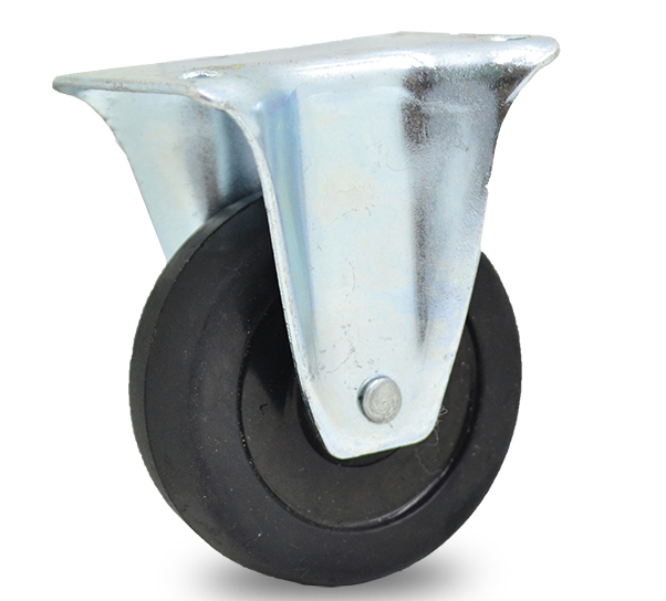 RUEDA GOMA FIJA. 60mm