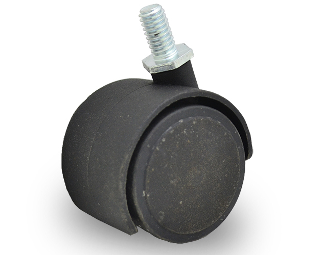 RUEDA NYLON DOBLE NEGRA 40mm 5/8 " 133