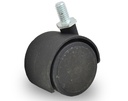 RUEDA NYLON DOBLE NEGRA 40mm 5/8 " 133