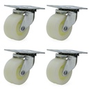 RUEDA NYLON GIRAT. 75mm PACK X 4u.