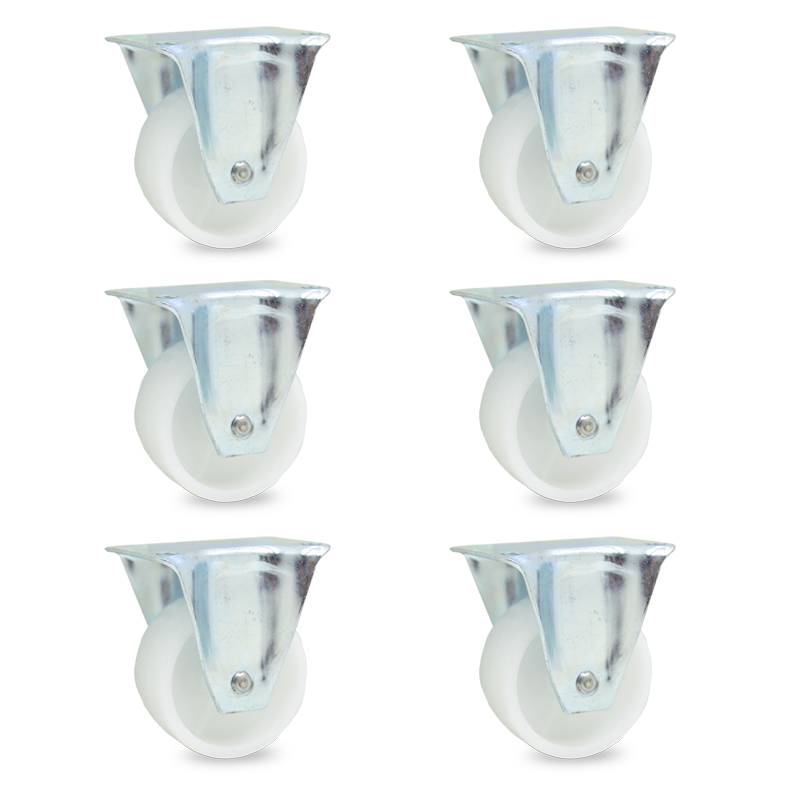 RUEDA POLIP FIJA  50mm PACK X 6u.