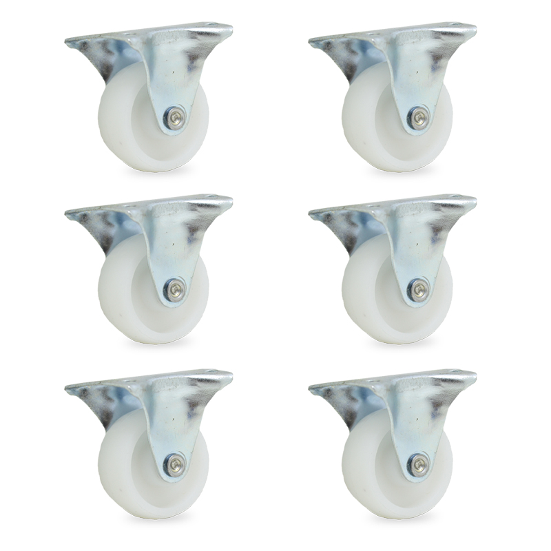 RUEDA POLIP FIJA. 40mm PACK X 6u.