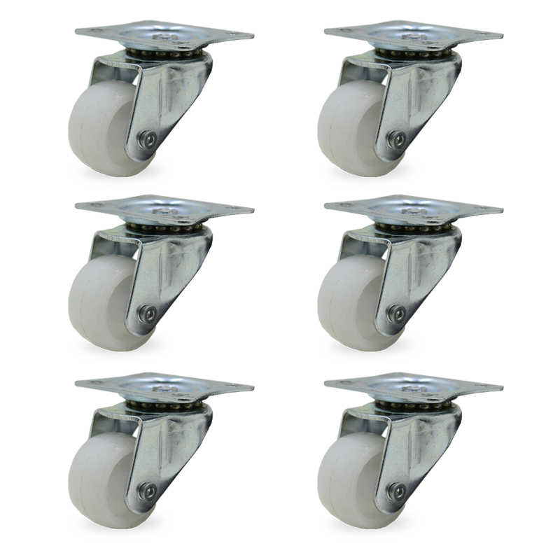 RUEDA POLIP GIRAT. 40mm PACK X 6u.