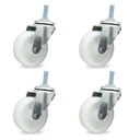 RUEDA POLIP GIRAT. 65mm 3/8" PACK X 4u.