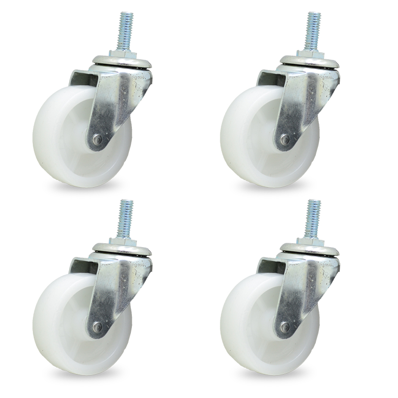 RUEDA POLIP GIRAT. 75mm 3/8" PACK X 4u.