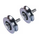 RUEDA PORTON CORREDIZO 60mm CANAL "Y" DANNOK x 2u.