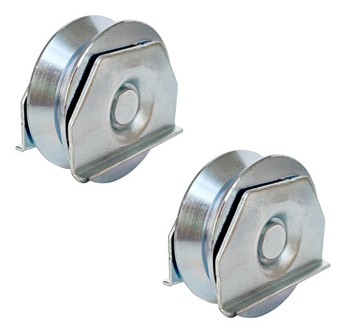 RUEDA PORTON CORREDIZO 70mm CANAL "Y" C/ SOP CHAPA DANNOK x 2u.