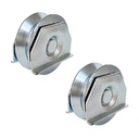 RUEDA PORTON CORREDIZO 70mm CANAL "Y" C/ SOP CHAPA DANNOK x 2u.