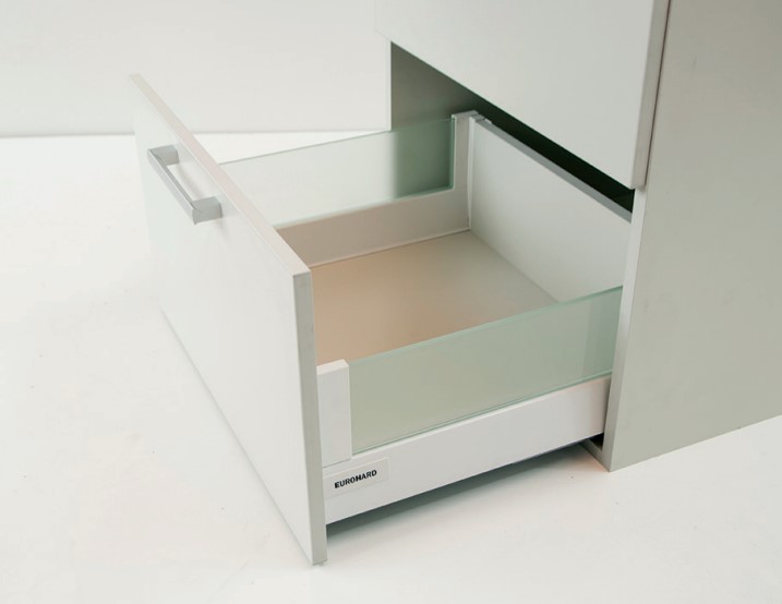 SET DE VIDRIO LATERAL 8mm ESMERILADO Y PLASTICO GRIS