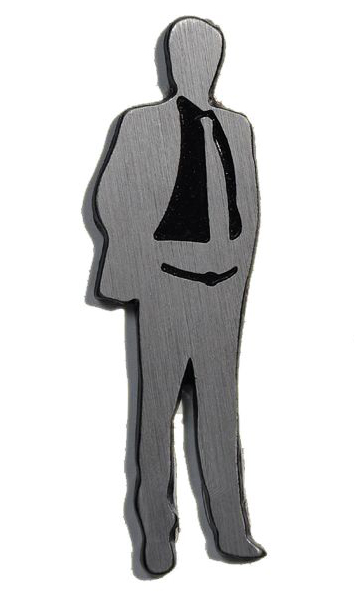 SILUETA ELEGANTE HOMBRE x1u.