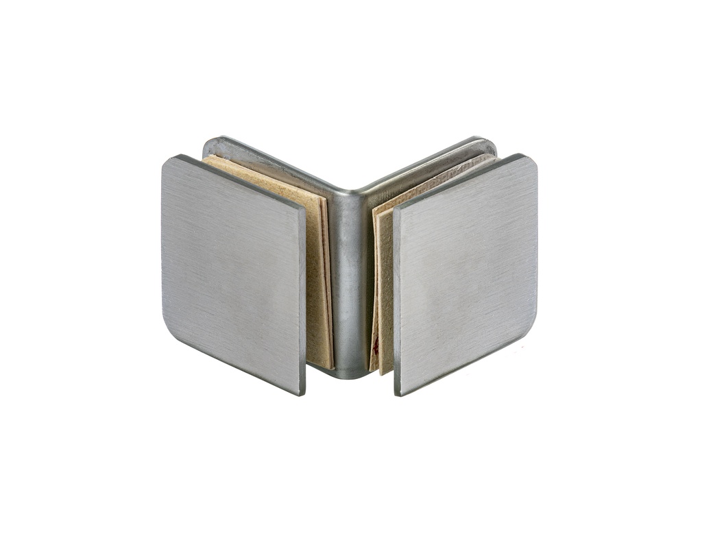 SOPORTE FIJO 90° ACERO INOXIDABLE (VIDRIO-VIDRIO) x1u.