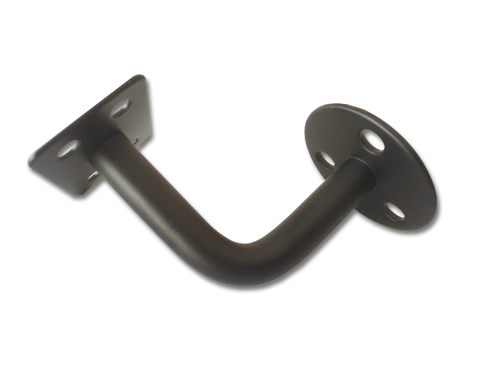 SOPORTE PASAMANO ACERO INOXIDABLE NEGRO PLANO APLICAR
