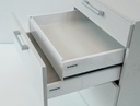 SOPORTE PLASTICO DELANTERO 84mm BLANCO