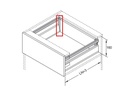 SOPORTE TRASERO PARA CORREDERAS OCULTAS 199mm BLANCO xPar