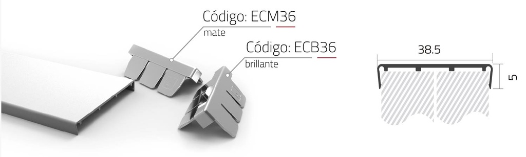 TAPACANTO DE APLICAR EURO36 COMPACTO 36mm x3mts