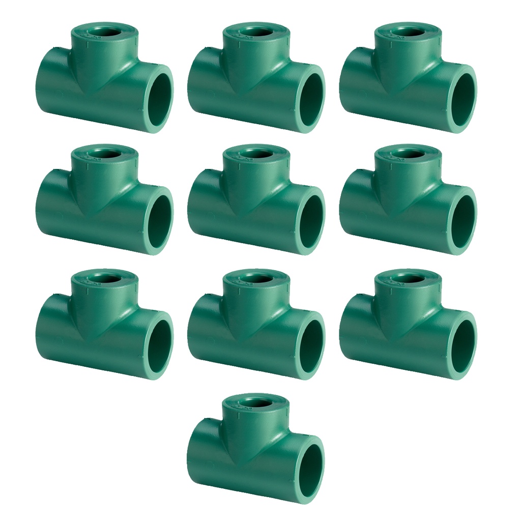 TEE FUSION RED. CENTRAL 25x20x25mm PACK X 10u.