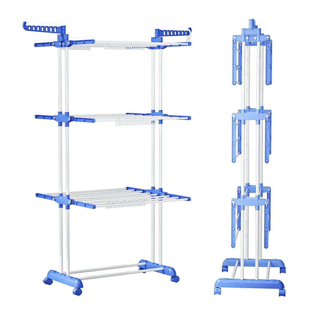 TENDER DE PIE ACERO INOX Y PLASTICO 50x76X180 cm DANNOK