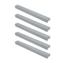 TIRADOR DE ALUMINIO 001 "L" 32mm ENTRE TORNILLOS PACK X 5u.