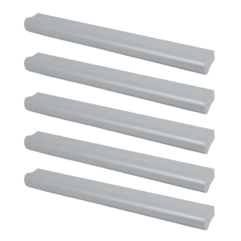 TIRADOR DE ALUMINIO 002 128mm ENTRE TORNILLOS PACK X 5u.