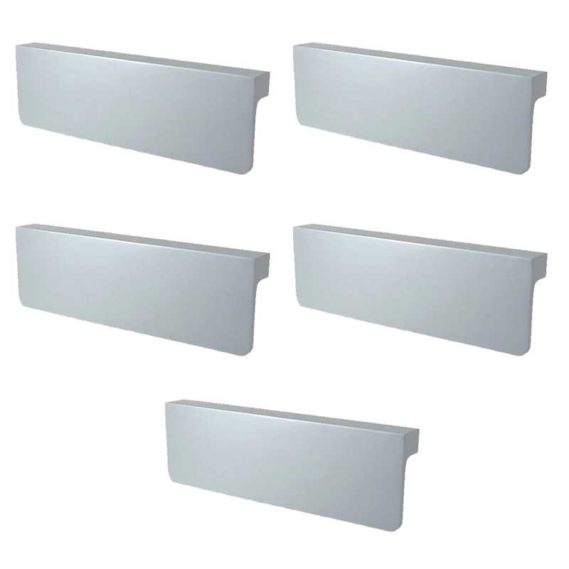 TIRADOR DE ALUMINIO 005 128mm ENTRE TORNILLOS PACK X 5u.