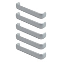 TIRADOR DE ALUMINIO 006 128mm ENTRE TORNILLOS PACK X 5u.