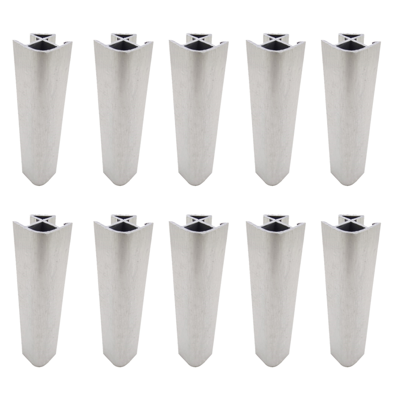 UNION PARA ZOCALO ALUMINIO 90° 150mm PACK X 10u.