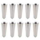 UNION PARA ZOCALO ALUMINIO 90° 150mm PACK X 10u.