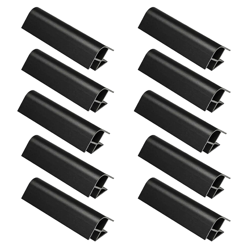 UNION ZOCALO 90° 150mm NEGRO PACK X 10u.