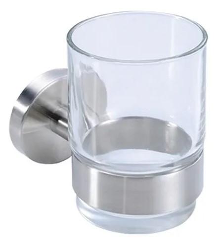 VASO VIDRIO BASE REDONDA AC INOX