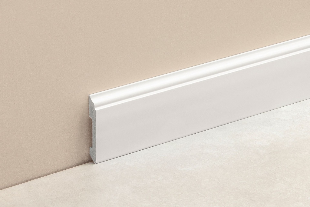 ZOCALO DE EPS CURVE 80mm x 2.50m BLANCO