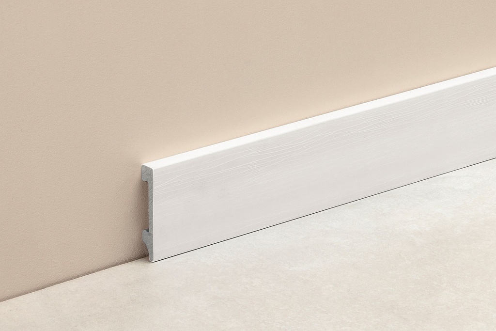 ZOCALO DE EPS PLAIN 70mm x 2.50m BLANCO