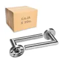 MANIJA RECTA ACERO INOX. D/B CON ROSETA Y BOC DANNOK. CAJA X 20u. 