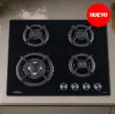 ANAFE A GAS CUATRO HORNALLAS ENCIMERA DE VIDRIO  