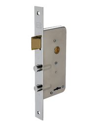 Cerradura  Andif 101 De Seguridad Doble Perno  Reforzada Plateado