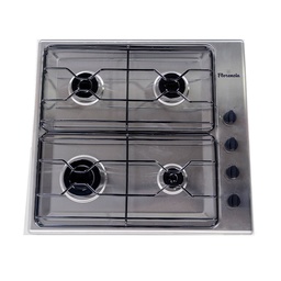 ANAFE A GAS CUATRO HORNALLAS DURPOX ACERO INOXIDABLE LINEA ECO
