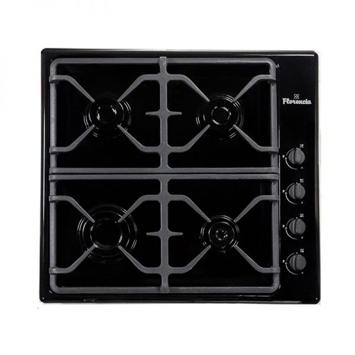 [MA.FLOR6747N] ANAFE A GAS CUATRO HORNALLAS DURPOX NEGRO LINEA TOPE DE GAMA