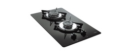 ANAFE SPEZIA 2 HORNALLAS A GAS VIDRIO NEGRO  x1u.