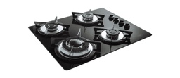 ANAFE SPEZIA 4 HORNALLAS A GAS VIDRIO NEGRO  x1u.